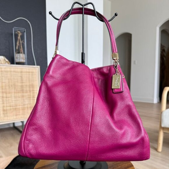 Coach Madison Leather Pink Handbag - Picture 1 of 11
